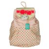 [Pink Candy] Fabric Art School Backpack Outdoor Daypack