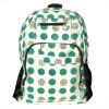 [Blue Sky] Fabric Art School Backpack Outdoor Daypack