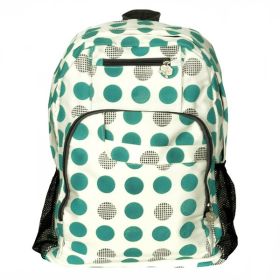 [Blue Sky] Fabric Art School Backpack Outdoor Daypack