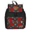 [Touching Sun] Fabric Art School Backpack Outdoor Daypack