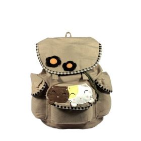 [Good Friends] 100% Cotton Fabric Art School Backpack / Outdoor Backpack