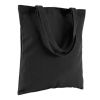 2-piece polyester/cotton duffel bag is lightweight, washable and reusable (black)