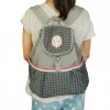 [Joyful Picnic] Fabric Art School Backpack Outdoor Daypack