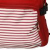 [Lively Red] Fabric Art School Backpack Outdoor Daypack