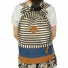 [Keep in Touch] Fabric Art School Backpack Outdoor Daypack