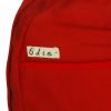 [Lively Red] Fabric Art School Backpack Outdoor Daypack