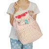 [Pink Candy] Fabric Art School Backpack Outdoor Daypack