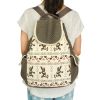 [Happy Trip] Fabric Art School Backpack Outdoor Daypack