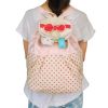 [Pink Candy] Fabric Art School Backpack Outdoor Daypack