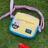 [Pink Rabbit] Embroidered Applique Swingpack Bag Purse / Wallet Bag / Shoulder Bag (5.5*4.7*1.2)