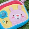 [Pink Rabbit] Embroidered Applique Swingpack Bag Purse / Wallet Bag / Shoulder Bag (5.5*4.7*1.2)