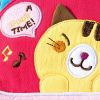 [Yellow Kitty] Embroidered Applique Swingpack Bag Purse / Wallet Bag / Shoulder Bag (5.5*4.7*1.2)