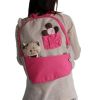[Cat & Flowers] 100% Cotton Fabric Art School Backpack / Outdoor Backpack