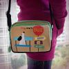 [Sing My Way] Embroidered Applique Swingpack Bag Purse / Wallet Bag / Shoulder Bag (7.1*5.3*3.7)