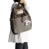 [Bear Loves Fish] 100% Cotton Fabric Art School Backpack / Outdoor Backpack