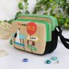 [Sing My Way] Embroidered Applique Swingpack Bag Purse / Wallet Bag / Shoulder Bag (7.1*5.3*3.7)