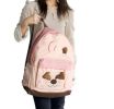 [Naughty Bear] 100% Cotton Fabric Art School Backpack / Outdoor Backpack