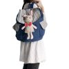 [Sweet Rabbit] 100% Cotton Fabric Art School Backpack / Outdoor Backpack