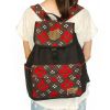 [Touching Sun] Fabric Art School Backpack Outdoor Daypack