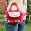 [Catch the Fish-2] Embroidered Applique Kids Fanny Waist Pack / Travel Lumbar Pack (6.7*4.3*2.6)