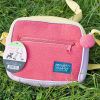 [Yellow Kitty] Embroidered Applique Swingpack Bag Purse / Wallet Bag / Shoulder Bag (5.5*4.7*1.2)