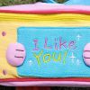 [Like Rabbit] Embroidered Applique Kids Fanny Waist Pack / Travel Lumbar Pack (7.1*3.1*2.8)