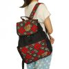 [Touching Sun] Fabric Art School Backpack Outdoor Daypack
