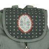 [Joyful Picnic] Fabric Art School Backpack Outdoor Daypack
