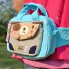 [Catch the Puppy] Embroidered Applique Kids Fanny Waist Pack / Travel Lumbar Pack (6.7*4.3*2.6)