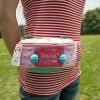 [Smile Puppy] Embroidered Applique Kids Fanny Waist Pack / Travel Lumbar Pack (7.1*3.1*2.8)