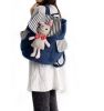 [Sweet Rabbit] 100% Cotton Fabric Art School Backpack / Outdoor Backpack
