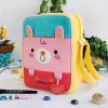 [Lovely Rabbit] Embroidered Applique Fabric Art Shoulder Bag / Swingpack / Travel Bag (8.1*6.5*2.4)