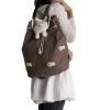 [Catch the Fish] 100% Cotton Fabric Art School Backpack / Outdoor Backpack