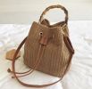 Drawstring Straw Backpack