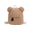 Personalised Bear Backpacks Custom Name Portable Children Travel Shopping Rucksacks Women's Cute Bear Shaped Shoulder Backpack