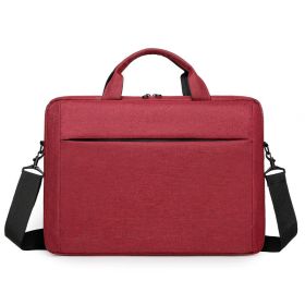 Laptop Shoulder Bag , 15-Inch Laptop or Tablet, Sleek, Durable and Water-Repellent Fabric, Lightweight , Business Casual or School, GX40Q17229, Black (Color: Red)