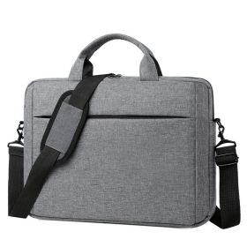 Laptop Shoulder Bag , 15-Inch Laptop or Tablet, Sleek, Durable and Water-Repellent Fabric, Lightweight , Business Casual or School, GX40Q17229, Black (Color: Gray)