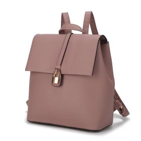 MKF Collection Melanie Vegan Leather Women Backpack by Mia K (Color: Mauve)