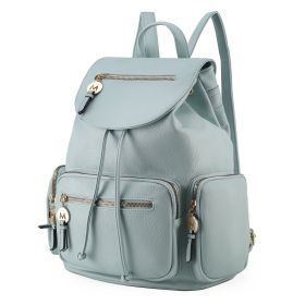 MKF Collection Ivanna Oversize Backpack Purse Vegan Leather Womens by Mia K (Color: Seafoam)