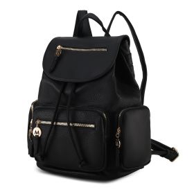 MKF Collection Ivanna Oversize Backpack Purse Vegan Leather Womens by Mia K (Color: Black)