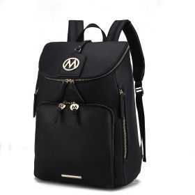 MFK Collection Angela Large Backpack by Mia K (Color: Black)