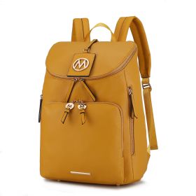 MFK Collection Angela Large Backpack by Mia K (Color: Mustard)