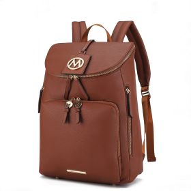 MFK Collection Angela Large Backpack by Mia K (Color: Cognac)