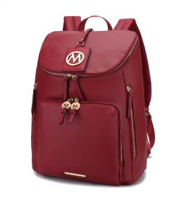 MFK Collection Angela Large Backpack by Mia K (Color: Red)