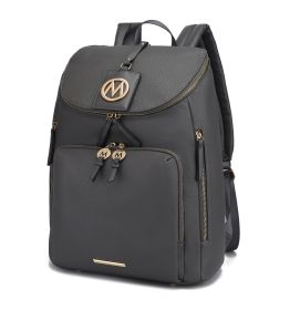 MFK Collection Angela Large Backpack by Mia K (Color: Charcoal)