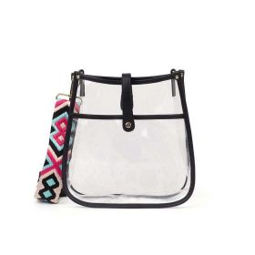 Clear Courier | Choose Your Strap (Bag Color: Black)