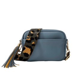 Courtney Crossbody | Choose Your Strap (Bag Color: Steel Blue)
