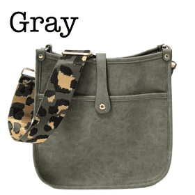 Vintage Courier | Choose Your Strap (Bag Color: Gray)