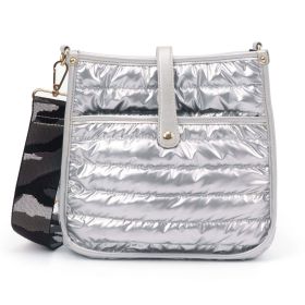 Puffy Courier | Choose Your Strap (Bag Color: Silver)