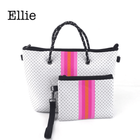 Neoprene Handbag & Wristlet (Style: Ellie)